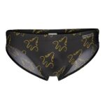 Bañador Brief Negro Graffic
