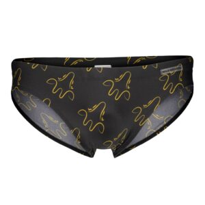 Bañador Brief Negro Graffic
