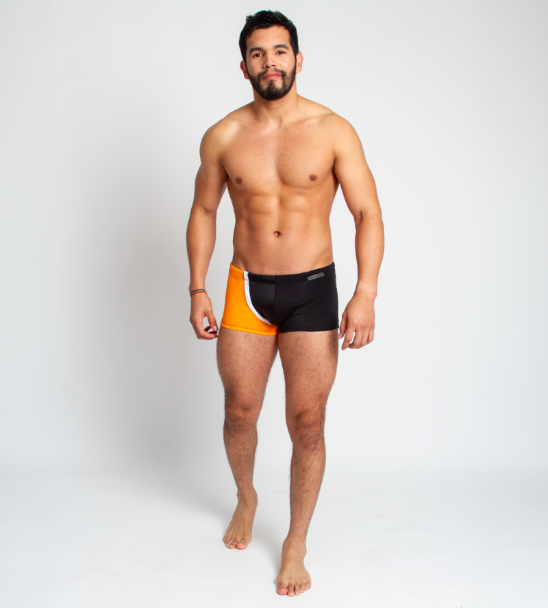 Bañador Trunk Naranja-Negro Panthera - Imagen 2
