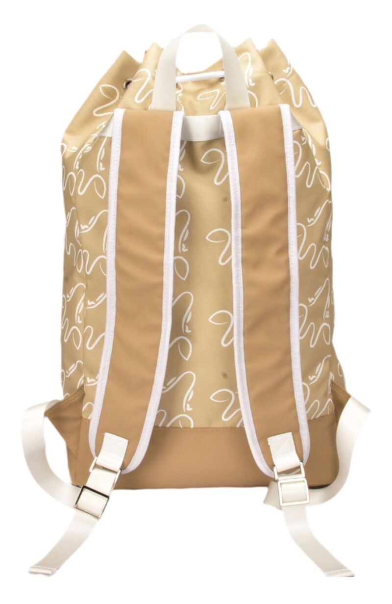 Mochila de playa Beis monograma wildgiraffes