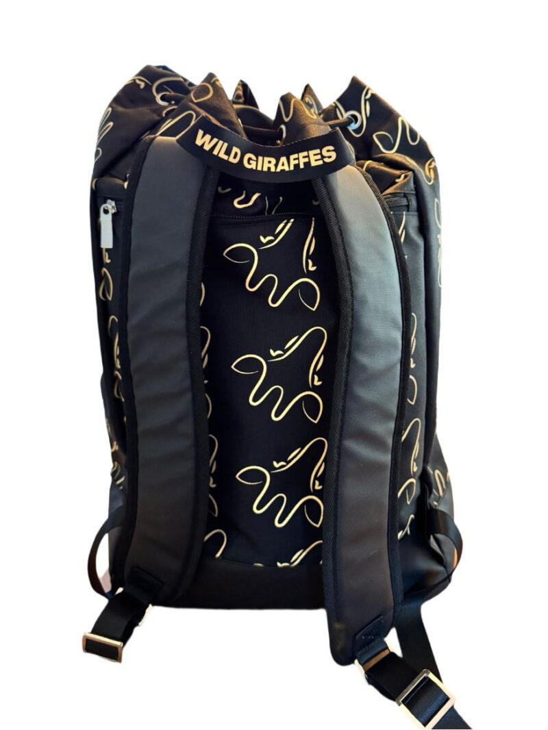 Mochila de playa negra giraffic