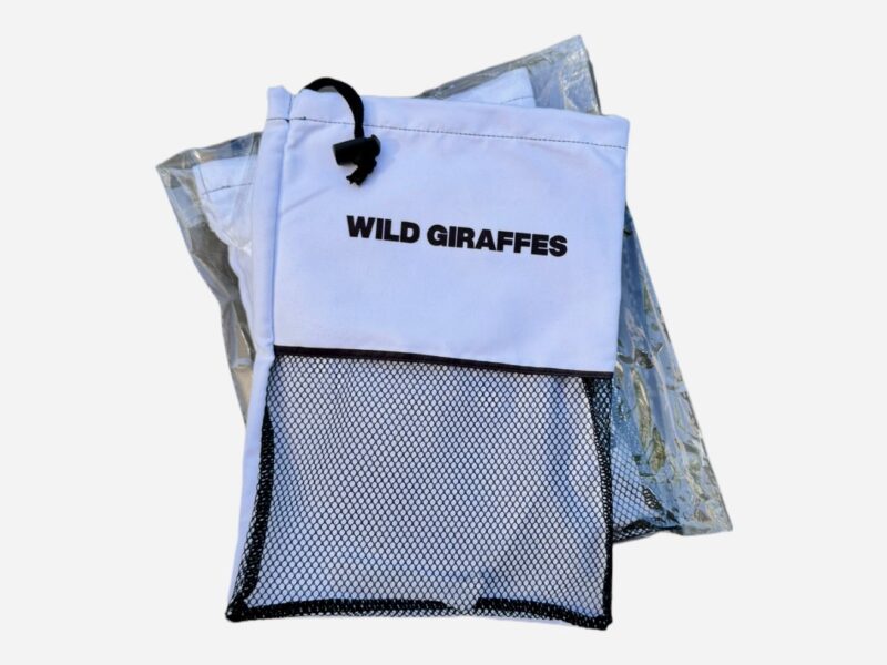 Toalla de playa Logo beis Wildgiraffes
